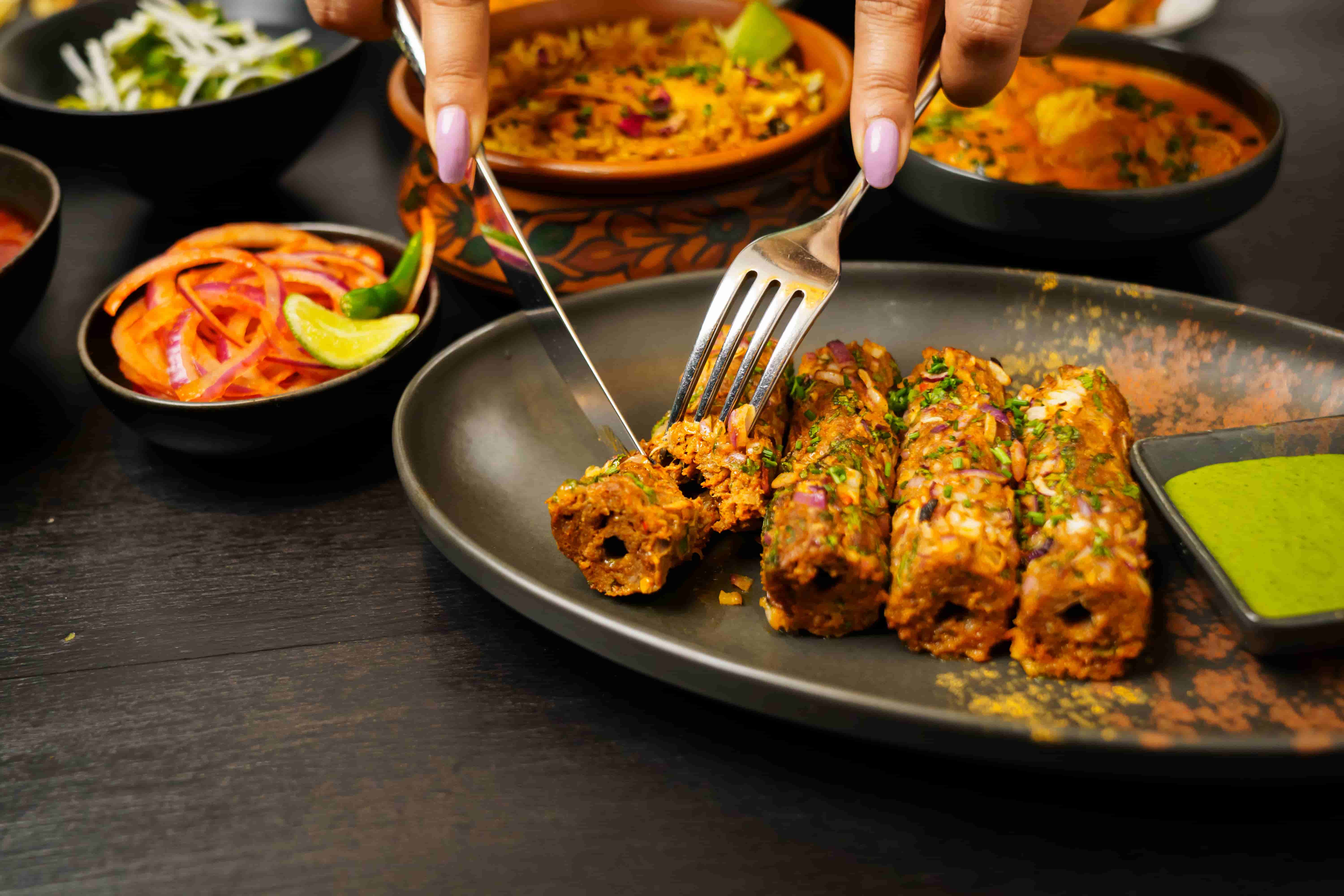 Chicken tikka roll from General Bilimoria's Canteen